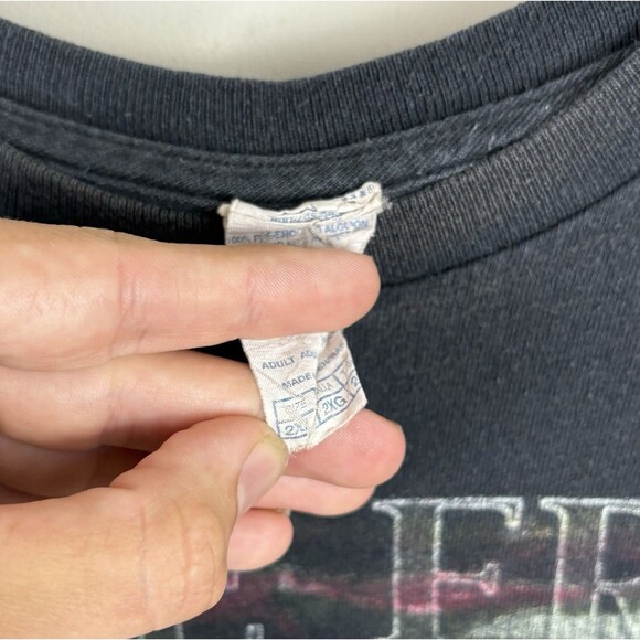 Y2K Biker Graphic T-Shirt / Black / Size 2XL - Picture 4 of 4